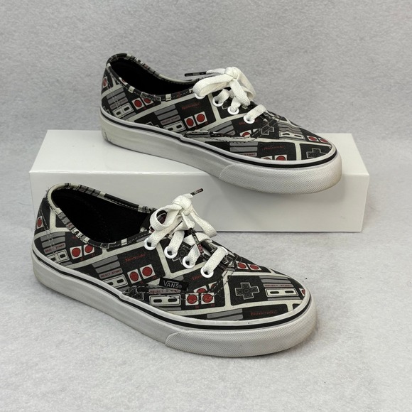 Vans Women's 5 Men's 4 Nintendo NES Controller Game Over Sneakers Skate Retro - Picture 1 of 7